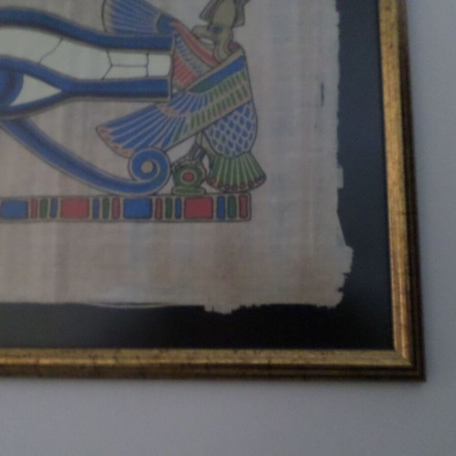 Egyptian papyrus with new frame