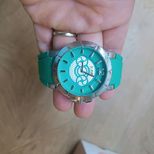 Loisir women's watch used, turquoise rubber strap