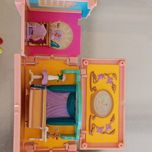 Vintage Bluebird Polly Pocket Dream Builders set of 4 rooms with 3 figures like new