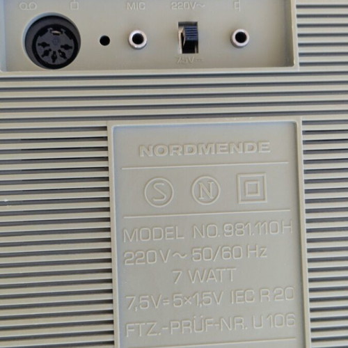 Nordmende Fancorder RK 1172 vintage radio cassette player (1978)