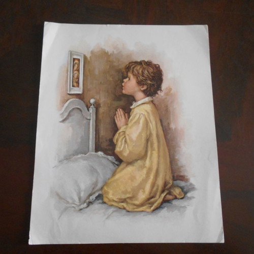 Children's lithographs used, pack of 4, size 25x20cm
