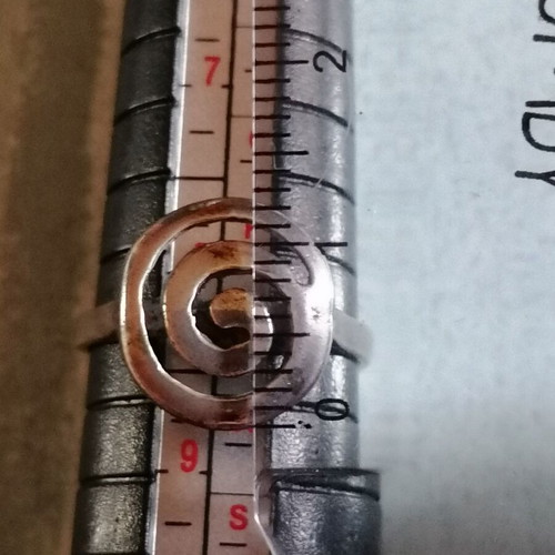 Silver 925 spiral ring new no 58 (US 8 1/4)