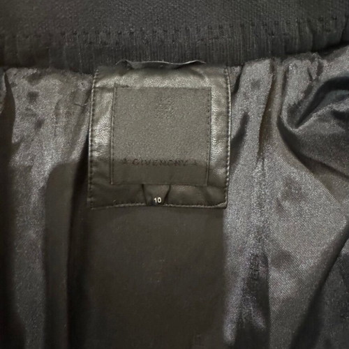 Givenchy leather look puffer jacket, size 10 years