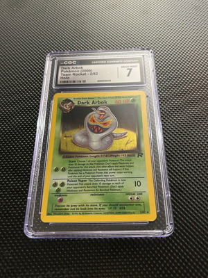 Dark Arbok Team Rocket CGC 7 graded Pokémon card