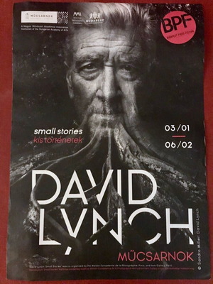 David Lynch poster 30x40cm like new, Small stories exhibition 2019 Budapest