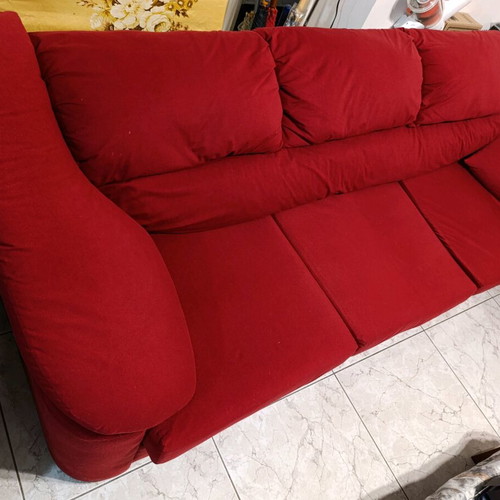 Three-seater sofa used waterproof with removable cushions