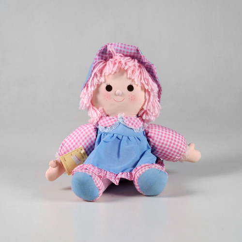 Vintage Gingham Rag Doll Woolworths 1980s like new