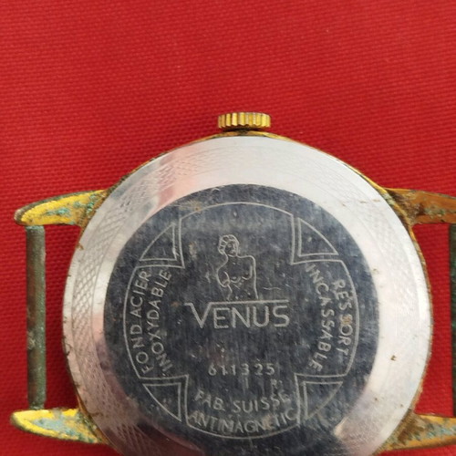 Vintage Venus 19 Rubis ρολόι μεταχειρισμένο, δεν είναι λειτουργικό
