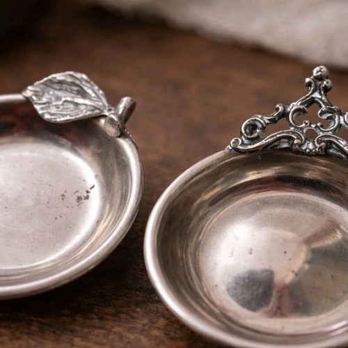 Vintage silver plated decorative bowls set of 2 used