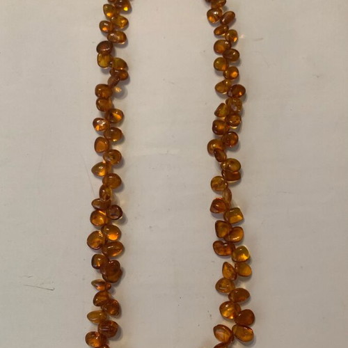 Natural Baltic amber necklace like new, cognac color