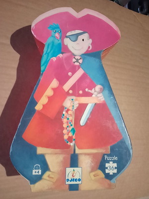 Children's puzzle The Pirate and the Treasure used, 36 pieces