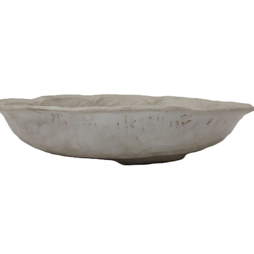 Vintage ceramic bowl with floral relief motif, like new, 25 cm