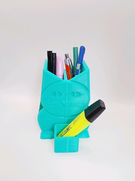 3D Printed Μολυβοθήκη Γάτα – Πρωτότυπη & Πρακτική