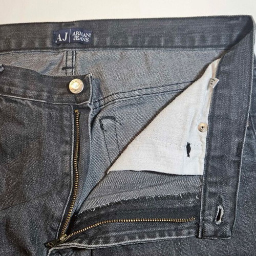 Armani Jeans men's grey cotton jeans, size L
