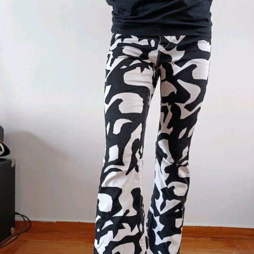 Marc Cain flared jeans with animal print, like new, size XS