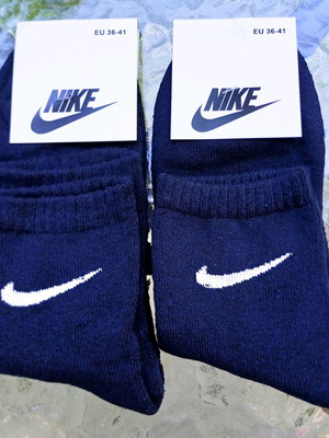 Ανδρικές κάλτσες Nike καινούργιες, 2 ζεύγη, σκούρο μπλε, 36-41