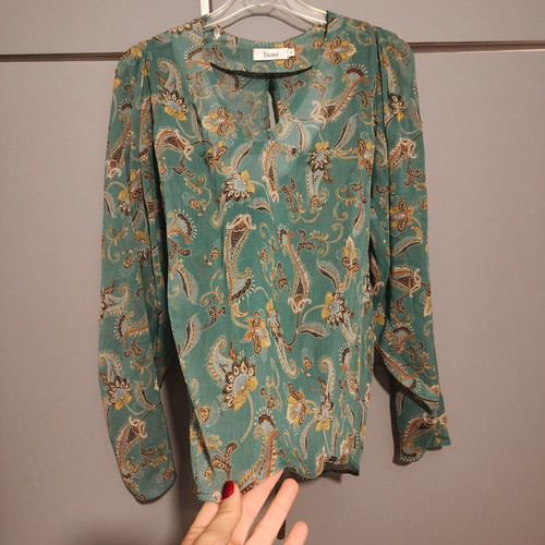 Toi&Moi shirt blouse new, silk-like with paisley pattern