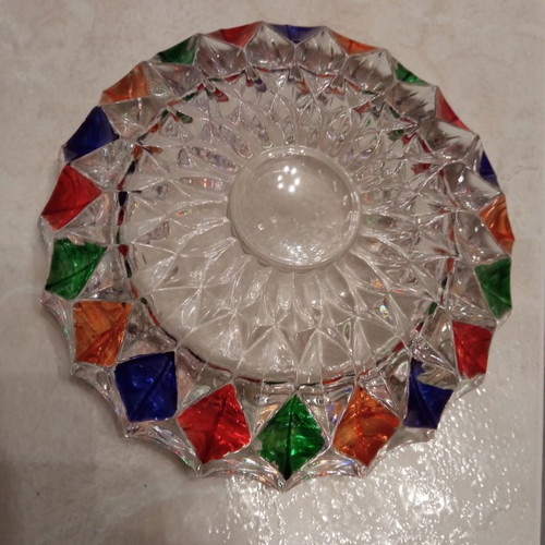 Glass ashtrays new, set of 2 large