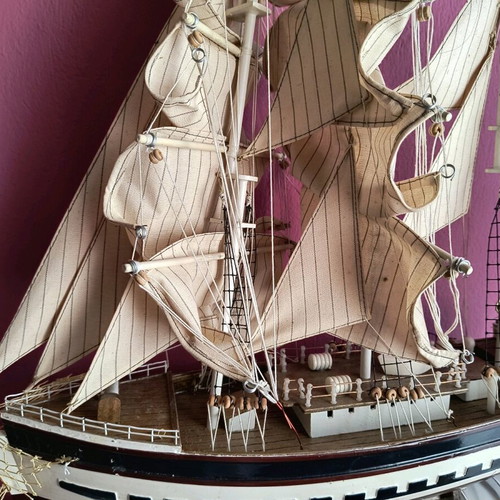 Wooden ship Greek handmade like new