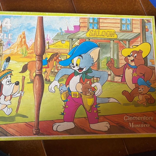 Tom and Jerry puzzle used, 104 pieces