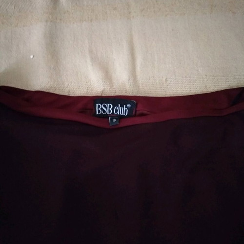 BSB Club Elastic Skirt used, dark burgundy with lining, size S