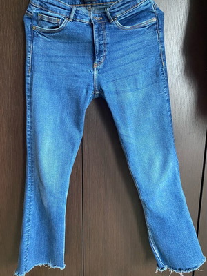 Zara ελαστικό τζην μεταχειρισμένο, μέγεθος M 38 10, μπλε