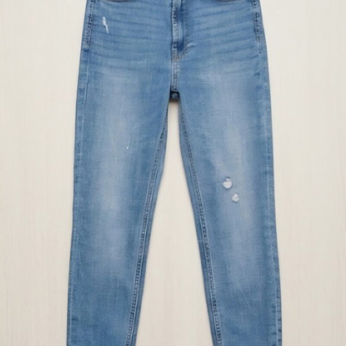 Stradivarius Skinny Super High Waist Jeans with Rips, size S/36