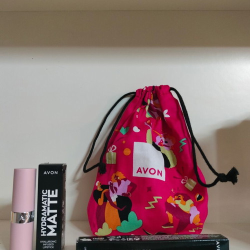 Makeup set with lipstick and lip liner new with fabric pouch