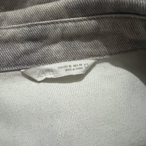 Zara denim jacket like new, gray and purple, XL