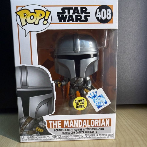 Funko Pop Star Wars The Mandalorian Glow In The Dark 408 Mint
