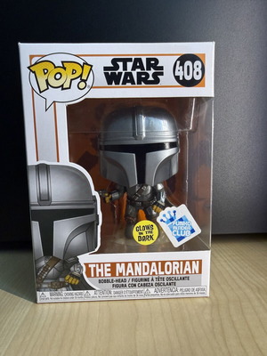 Funko Pop Star Wars The Mandalorian Glow In The Dark 408 Mint