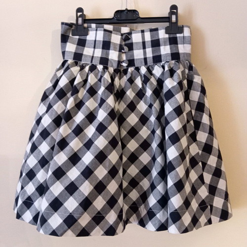 Mini skirt used, high-waisted, size Small with lining