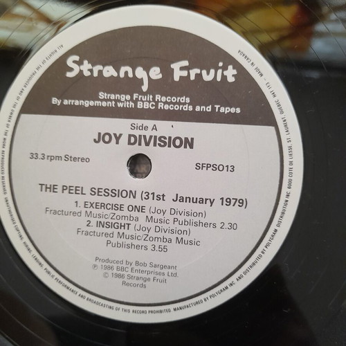 Joy Division The Peel Sessions vinyl record used, pop