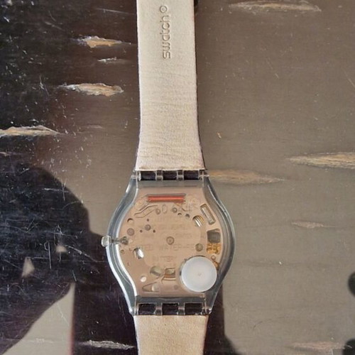 Swatch Skin Marrow of Life SFM111 watch used, black leather strap