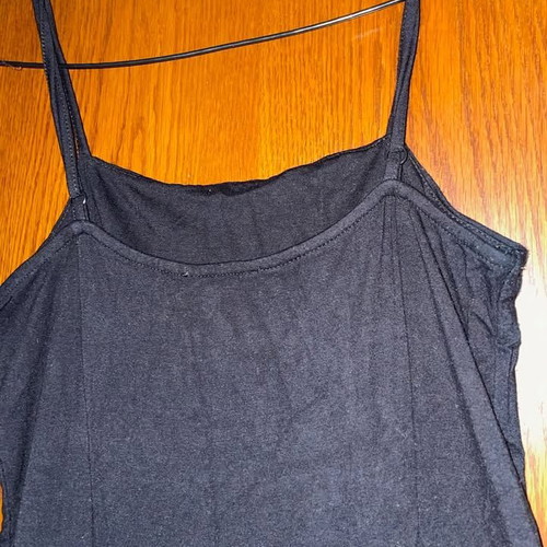 Romper black long used, medium size with adjustable straps