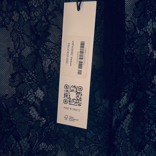 Midi lace skirt Vassia Kostara new, size Medium, black