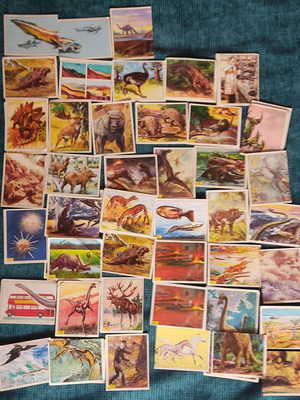 Αυτοκόλλητα Prehistoric Animals Panini μεταχειρισμένα, 43 τεμάχια