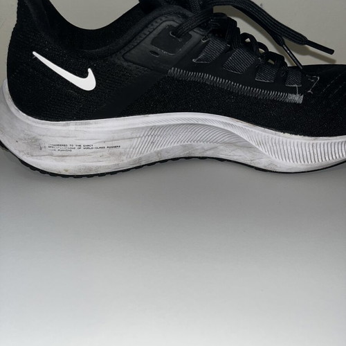 Nike Pegasus running shoes, black and white, size 44.5