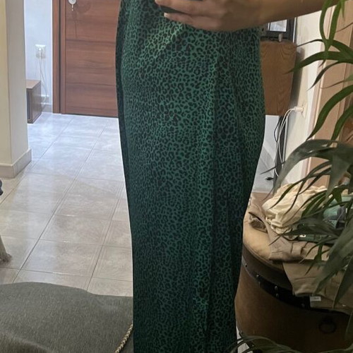 Satin one-piece jumpsuit like new, dark green, size M