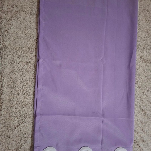 Purple curtains new, set of 2 with rings, polyester
