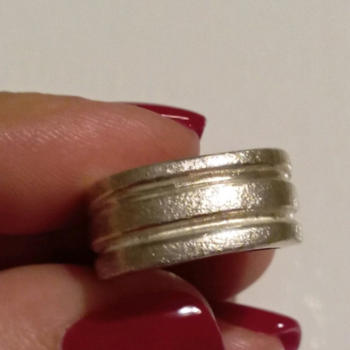 Silver ring 925 new, size 54