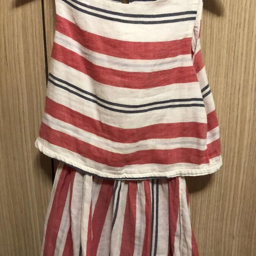 Children's striped dress H&M nautical style like new, size 116