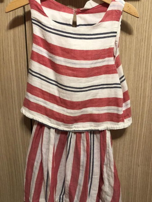 Παιδικό ριγέ φόρεμα H&M ναυτικό στυλ σαν καινούργιο, μέγεθος 116