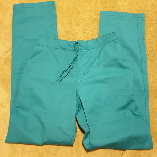Medical nursing scrub set with blouse and 2 pants like new, green size XS