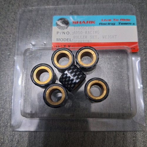 Suzuki AD50 variator rollers new, set 16×12 7gr