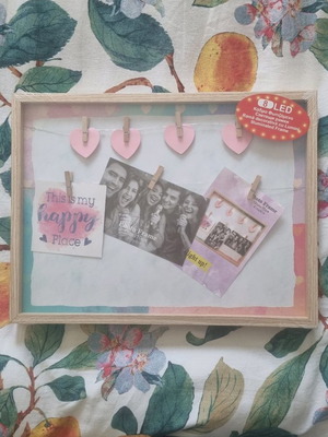 Photo frame illuminated with LED new, dimensions 42x32