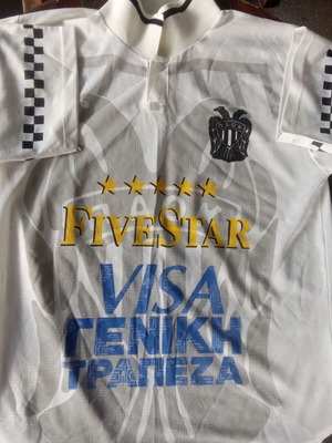 Футболна фланелка PAOK Frantzesko употребявана, размер L