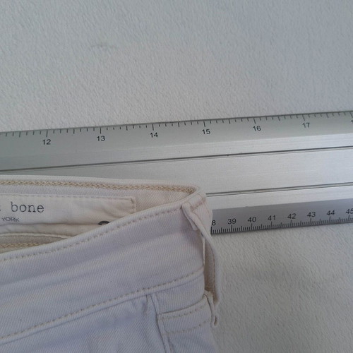 Rag & Bone Cate Mid Rise Ankle Skinny Jeans white, like new, size W27 L27