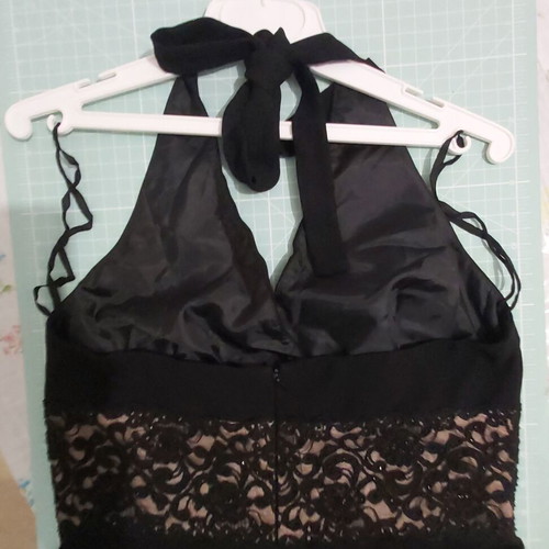 Evening dress black midi size M like new