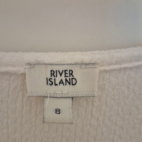 River Island dress used, broken ice white, size S